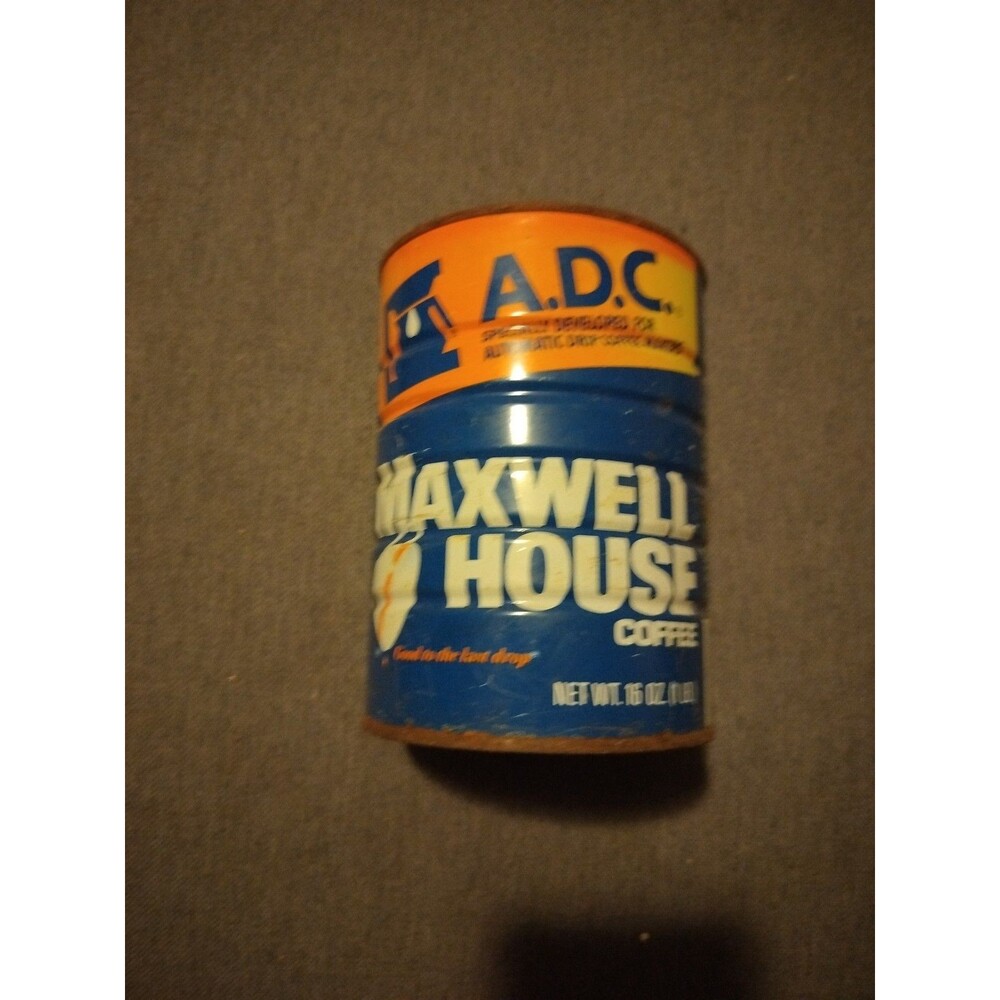Vintage Maxwell House Automatic Drip Coffee Can 16oz